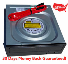 LG Internal SATA 24x DVD CD +/-R RW DL Disc Burner Re-Writer Drive w/Sata Cable. picture