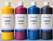 COMPATIBLE CANON  MAXIFY GX4020 MEGATANK BULK INK REFILL C-Y-M-K 500ml EACH picture