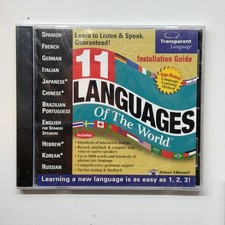 Transparent Language 11 Languages Of The World CD-ROM Windows Macintosh picture