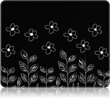Mouse Pad, 12 X 10 in Flower Theme Computer Mouse Pad for Desk, Premium-Textured picture