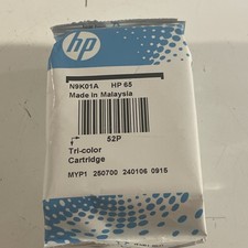 Genuine HP 65 Tri-color Ink Cartridge - HP DeskJet/HP Envy/HP AMP - NEW No Box picture