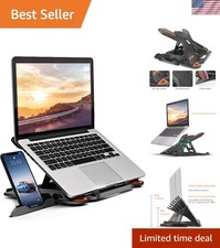 360° Rotating Laptop Stand for Desk - Adjustable Height for Ergonomics & Comfort picture