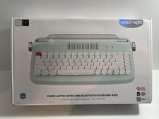 YUNZII ACTTO B303 Wireless Typewriter Keyboard Bluetooth Connection Retro Aqua picture