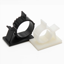 Nylon Self Adhesive Adjustable Cable Clips Wires Cord Holder Clamp Organizer picture