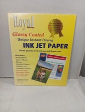 Royal Brites Ink Jet High Gloss Photo Printer Paper 50 Sheet Glossy 8.5