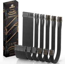 RGB 16AWG PSU Power Supply Extension Kit - Dual CPU Support & Aesthetic Upgrade picture