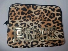 Victoria Secret PINK Tablet Sleeve Holder Bag Leopard, Rare, HTF picture