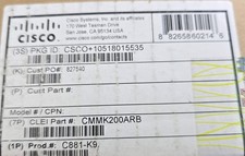 Cisco C881-K9 Series Integrated Services Router ISR 8xFE (NEW In Box) picture
