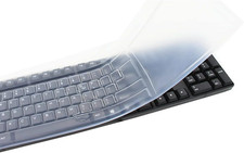 Clear Silicone Keyboard Cover Skin 104 107 Key Desktop PC Computer Keyboard picture