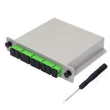 PLC Splitter，1x8 SC/APC Cassette Card Inserting PLC Splitter Module 1:8 Ports... picture