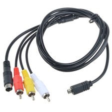 AV A/V Audio Video TV-OUT Cable Cord Lead For Sony Camcorder Handycam DCR-SR68/e picture