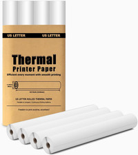 4 Rolls Thermal Paper 8.5’’ X 11’’ for Portable Printer, Compatible with D810/ M picture