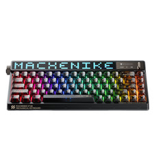 New Machenike KT68 Pro Smart Screen Mechanical Gaming Keyboard Transparent Black picture