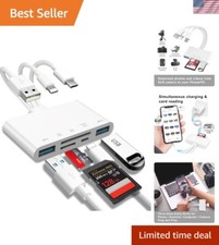 Versatile 5-in-1 Card Reader & USB Adapter for iOS & Android - Light & Portable picture