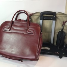 McKlein Willowbrook Red Detachable-Wheeled Rolling Laptop Briefcase picture