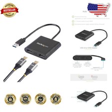 StarTech USB 3.0 Dual HDMI Adapter 4K 30Hz WUXGA Win Only picture