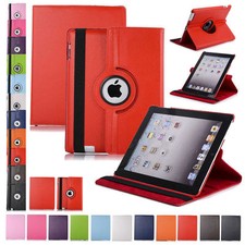 Leather Folio Case Cover 360 Rotating Stand for iPad 234 Mini Air 9.7 10.2 10.5 picture