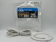 Inland 25 Ft. CAT 6 Flat Ethernet Cables 2-Pack - White picture