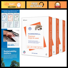Premium 24lb Inkjet & Laser Printer Paper, 8.5x11, 1500 Sheets, 97 Bright, USA M picture