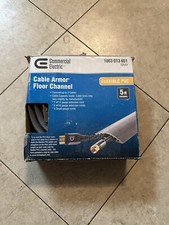 Commercial Electric 5 Foot Cable Armor Floor Channel Flexible Fabric Black picture