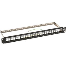 Tripp Lite 24-Port 1U Rack-Mount Shielded Blank Keystone/Multimedia Patch Panel picture