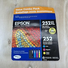 Epson Genuine 252XL 252 Ink Cartridges T252XL-BCS-SV 4-Pack DuraBrite Combo picture