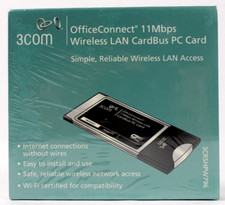 3Com OfficeConnect 11Mbps CardBus Wireless LAN 802.11b WiFi PC Card 3CRSHPW796 picture