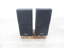 PAIR(2) OF BOSE DOUBLE CUBE ACOUSTIMASS LIFESTYLE SPEAKERS. BLACK. WORKS GREAT  picture