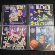 Vintage Who Wants To Be A Millionaire PC CD-ROM Lot 4 Games Sports Second Ed picture