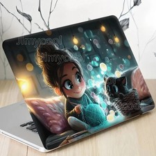2PCS [European and American Style] Cute Cat and Little Girl Weaving Scene picture