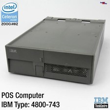 IBM POS SYSTEM 4800-743 COMPUTER PC PARALLEL RS-232 POINT Of SALE SUREPOS KASSEN picture