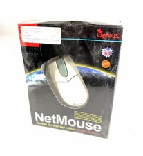 NEW Vintage Genius NetMouse Wired Mouse Magic Button MD-6 Pin PS/2 Port NIB picture