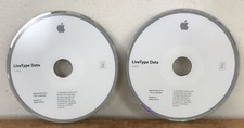 Set Vintage 2003 Apple Mac OS X LiveType Data Discs CDs Version 1.1 picture