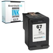 67 Black Ink Cartridge fits HP DeskJet  2700, 1255, 2710e, 2720e, 2721e, 2722 picture