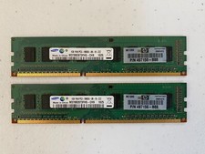 1GB Kit (2x 1GB) DDR3 Samsung Desktop Memory 1Rx8 PC3-10600U-09-10-ZZZ picture