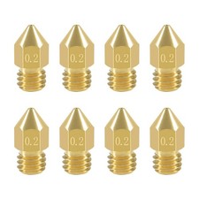 8 Pcs 0.2mm MK8 Extruder Nozzles 3D Printer Nozzles for Creality Ender 3/3 Pr... picture