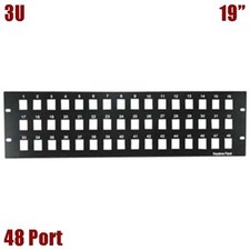 48 Port Blank Patch Panel For Keystone Jack 3U 19