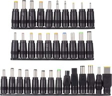 Universal 34pcs DC Connectors Plug Kit Power Adapter Connector, 5.5 black  picture