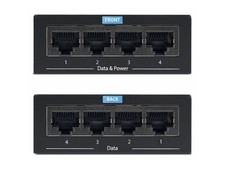 STARTECH POEINJ4G-US 4-PORT GIGABIT MIDSPAN, POE+ INJECTOR, 802.3AT AND 802.3A picture