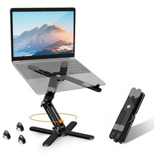 MOALLIA N86 360 Rotating Laptop Stand for Desk with Locking Knobs, Black picture