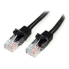 StarTech.com 5m Black Cat5e Snagless RJ45 UTP Patch Cable - 5 m Patch Cord - Eth picture