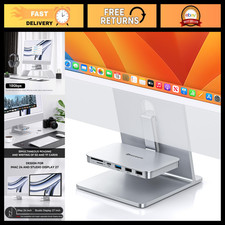 24'' iMac Hub for M1/M3/M4 & 27'' Studio Display - USB-C Adapter, Silver picture