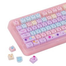 Cute Cat Theme Keycaps Set Mao Profile Cat Shape Mechanical Gaming Keyboard picture