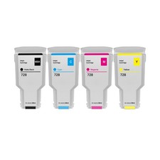 YOUEXPERT 728XL Ink Cartridges 4PCS Replacement for HP 728 F9J68A F9K17A F9K1... picture