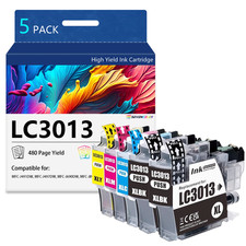 High-Yield Color Printer Ink Cartridges LC3013XL 5-Pack for Work Smart Series picture