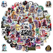 100pcs Star Wars Stickers for Kids Water Bottle, Cool Movie Vinyl Green picture