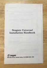 SEAGATE UNIVERSAL INSTALLATION HANDBOOK 1987 VINTAGE MFM RLL DRIVES picture