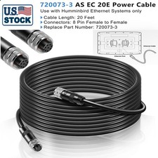720073-3 AS EC 20E 8 pin Ethernet Cable for Humminbird Fits for All APEX, SOLIX picture