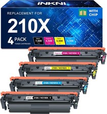 210X Toner Cartridges 4 Pack 4301fdw Compatible Replacement for HP 210X 210A 210 picture