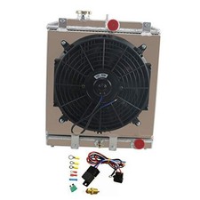 ALLOYWORKS 4 Row Core All Aluminum Radiator + Fan Shroud + Relay for 1992-2000 picture
